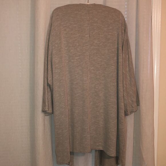 DONNI. S-L One Size Donni. Slouchy Ribbed Cardigan Sweater Duster - Picture 9 of 16